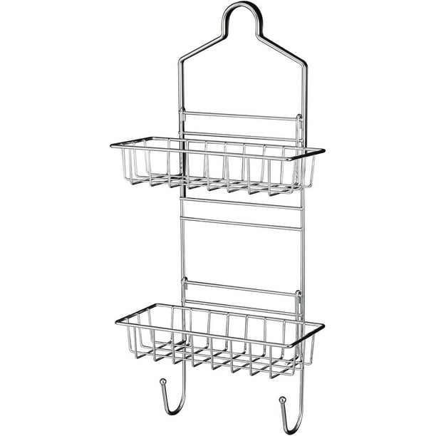 Nail Free Space Aluminum Shower Caddy Wire Basket Storage Shelves Single Layer